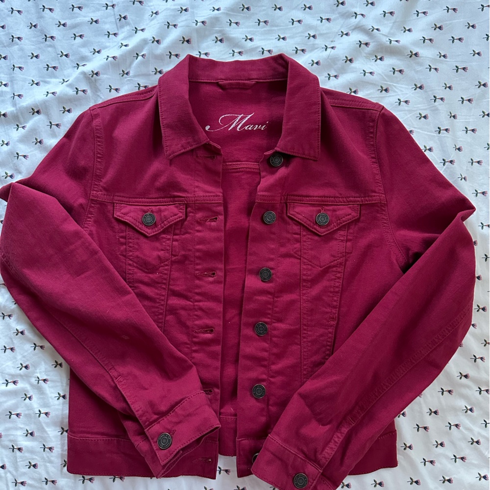 Mauve Women's Rich Burgundy Jean Jacket